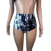 Black & White Spandex High Waist Bikini Outfit - Peridot Clothing