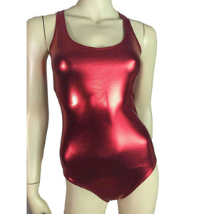 Bodysuit - Red Metallic - Peridot Clothing