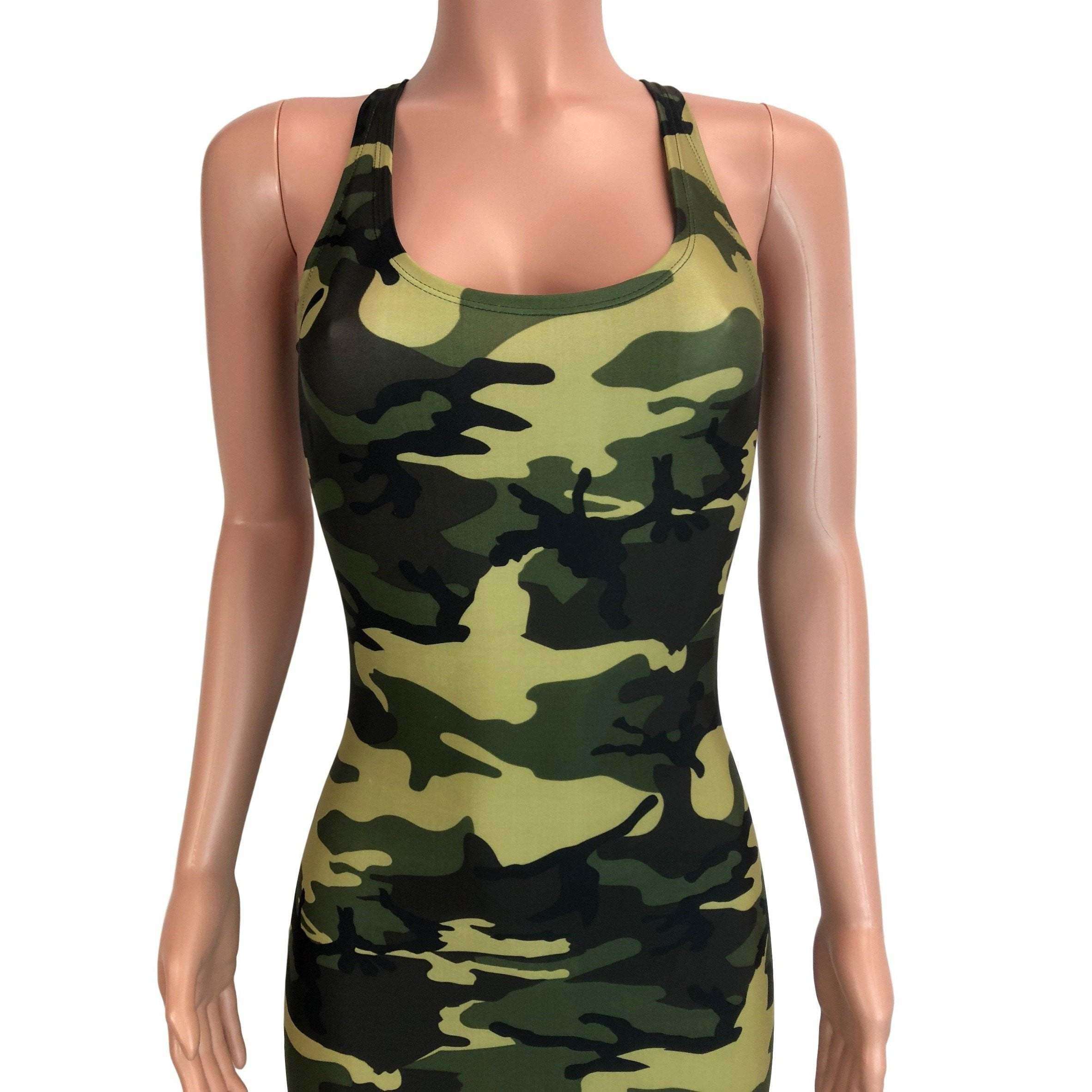 SALE - Camo or Camouflage Bodycon Tank Dress - Final SALE SMALL XLarge SALE - Camo or Camouflage Bodycon Tank Dress - Final SALE SMALL XLarge
