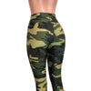 Camo or Camouflage High Waisted Leggings Pants - Peridot Clothing