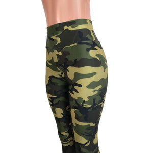 Camo or Camouflage High Waisted Leggings Pants - Peridot Clothing