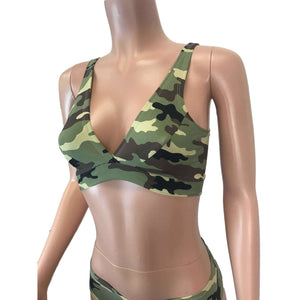Camouflage Camo Bralette - Peridot Clothing