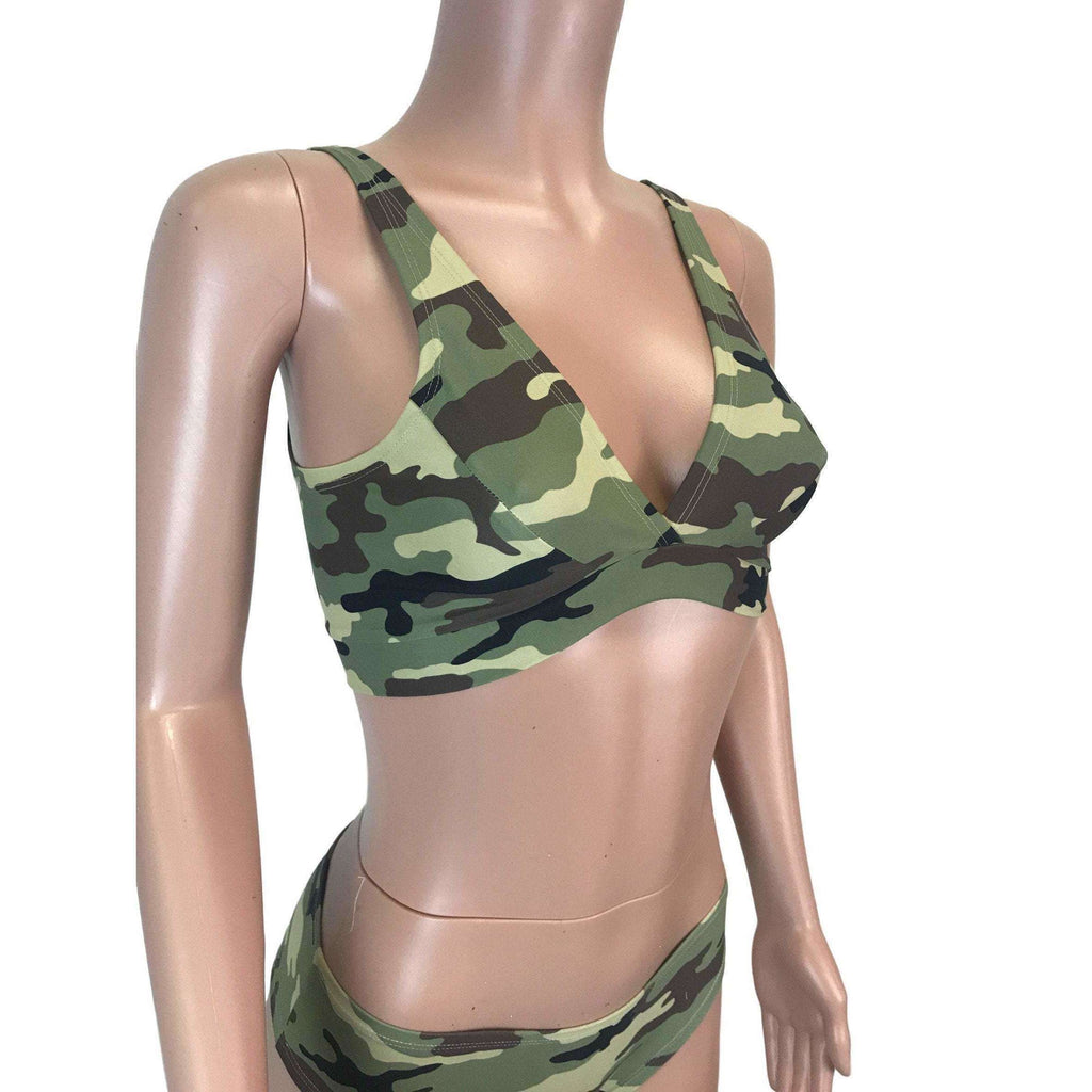 Camouflage Camo Bralette - Peridot Clothing