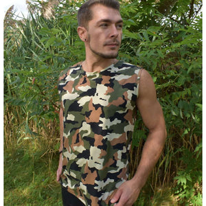 Camouflage Nylon Spandex Fabric by-the-yard - Peridot Clothing