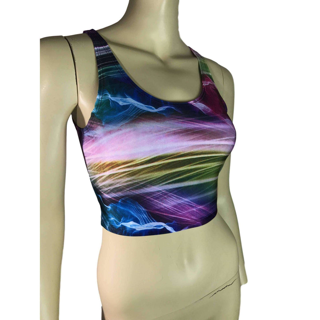 Crop Tank Top - Rainbow Swirl - Peridot Clothing