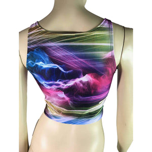 Crop Tank Top - Rainbow Swirl - Peridot Clothing