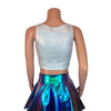Crop Tank Top - Silver Holographic - Peridot Clothing
