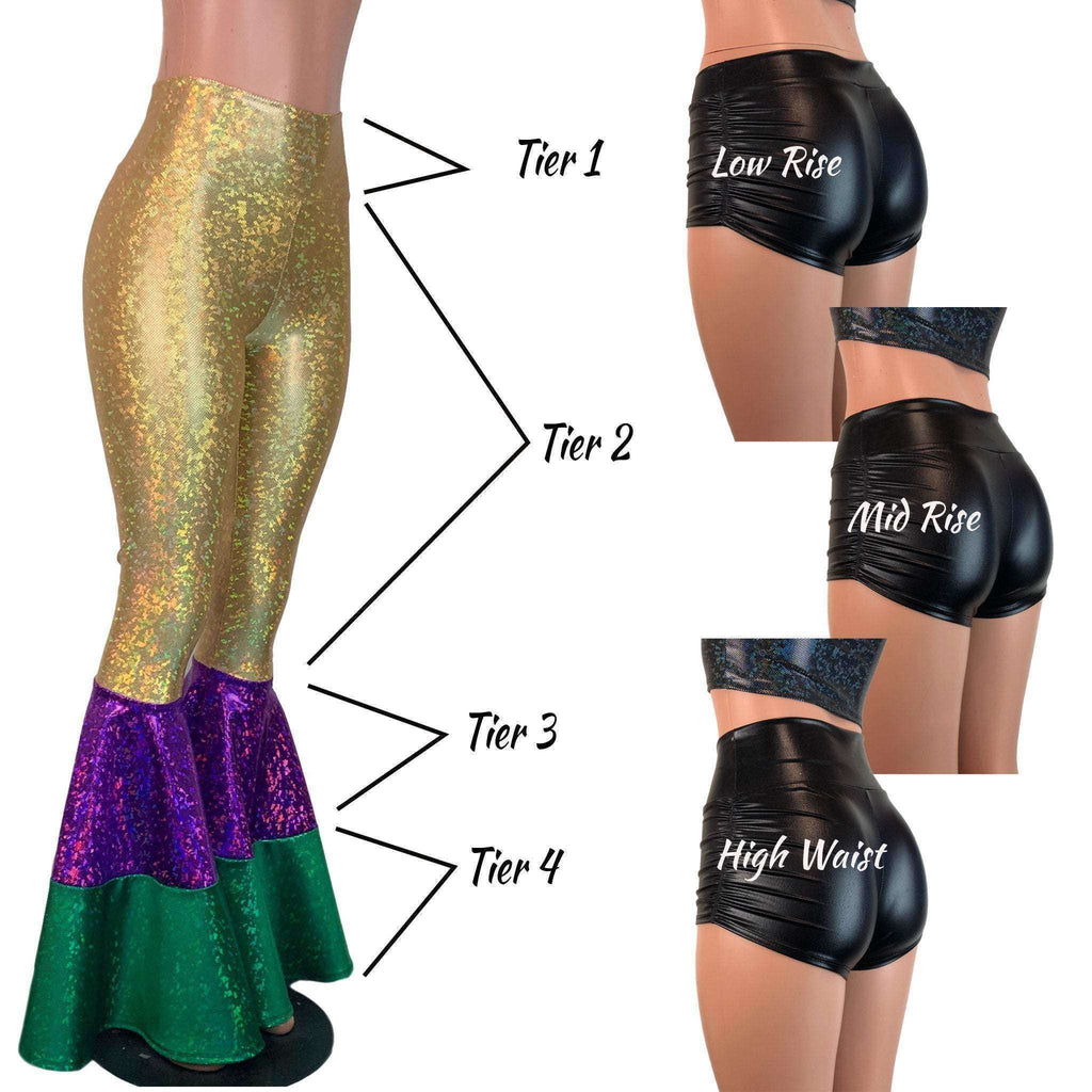 DESIGN YOUR OWN Custom Tiered Bell Bottom Flares - Peridot Clothing