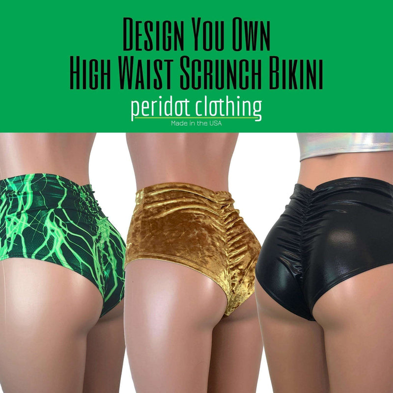 DESIGN YOUR OWN High Waist Scrunch Bikini - Peridot Clothing
