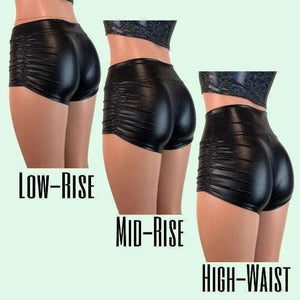 DESIGN YOUR OWN Ruched Booty Shorts - CHOOSE your RISE - Peridot Clothing