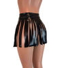 Fringe Skirt - Black Metallic - Peridot Clothing