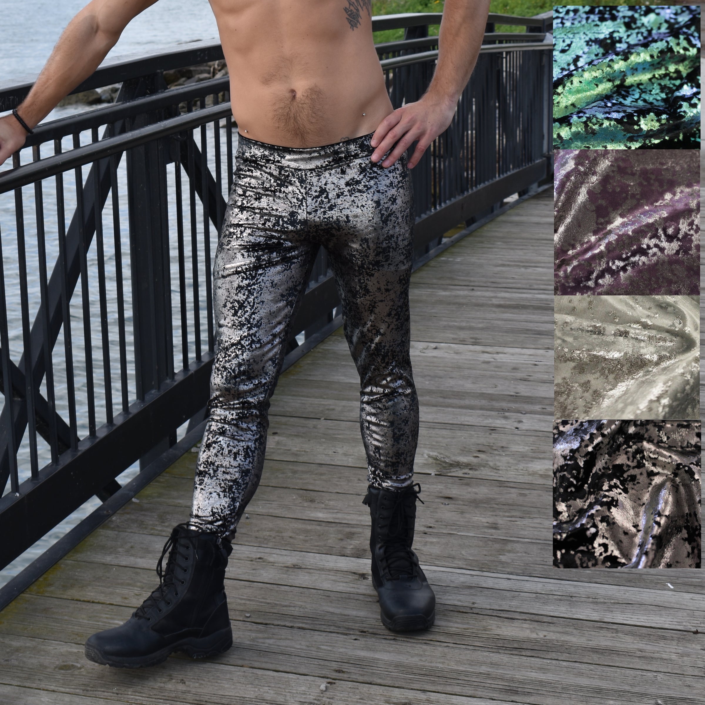 Men's Gilded Velvet Leggings - More Colors– Peridot Clothing