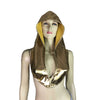 Gold Metallic Rave Hood - Peridot Clothing