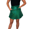 Green Mermaid Holographic A-line Skirt w/Optional Pockets - Peridot Clothing