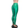 Green Sparkle High Waisted Leggings Pants - Peridot Clothing