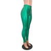 Green Sparkle High Waisted Leggings Pants - Peridot Clothing