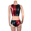 Harley Quinn Costume w/ Crop Top and Cheeky Bikini Outfit - Peridot Clothing