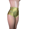 High Waist Hot Pants - Gold Shattered Glass - Peridot Clothing