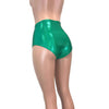 High Waist Hot Pants - Green Sparkle - Peridot Clothing