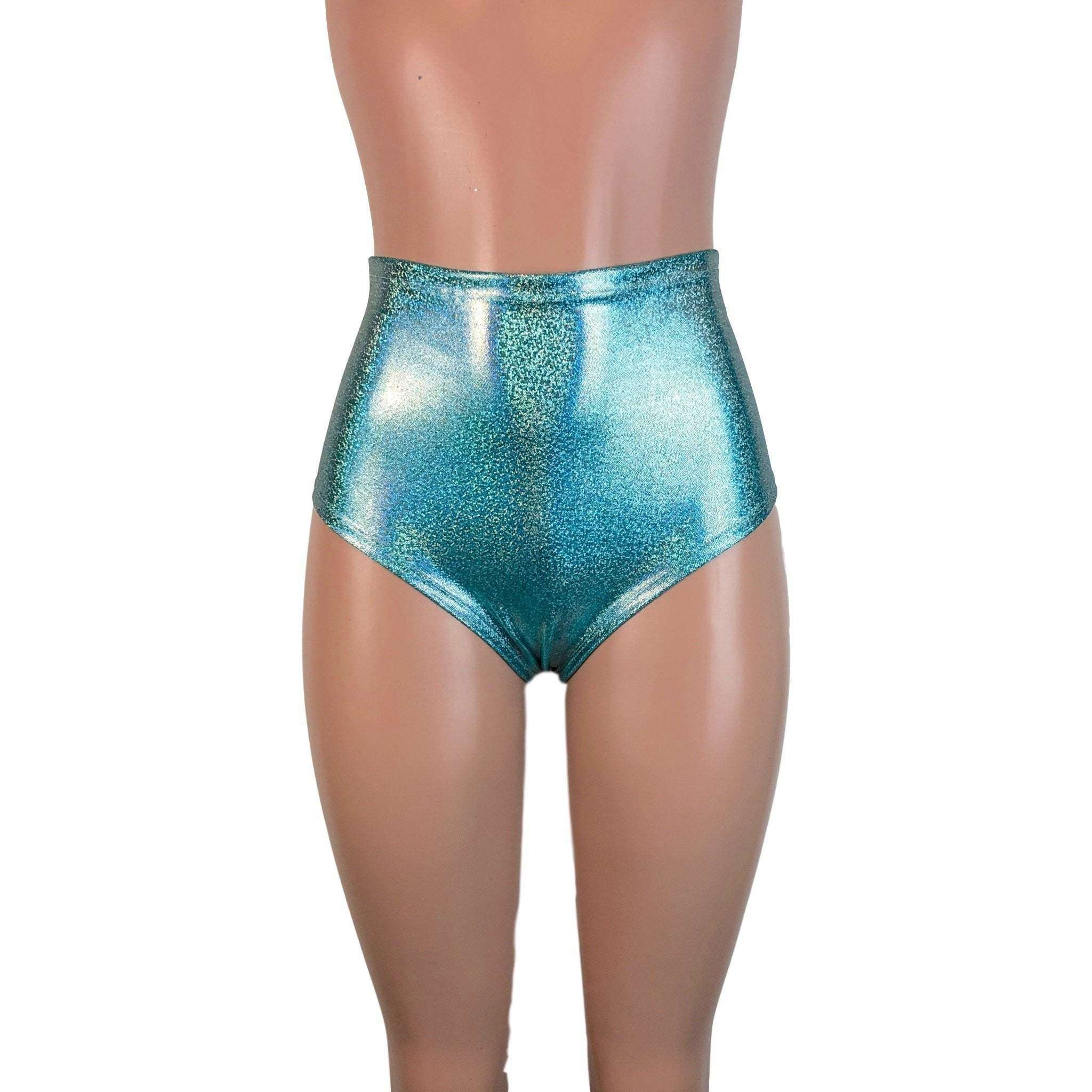 High Waist Hot Pants - Green Sparkle– Peridot Clothing