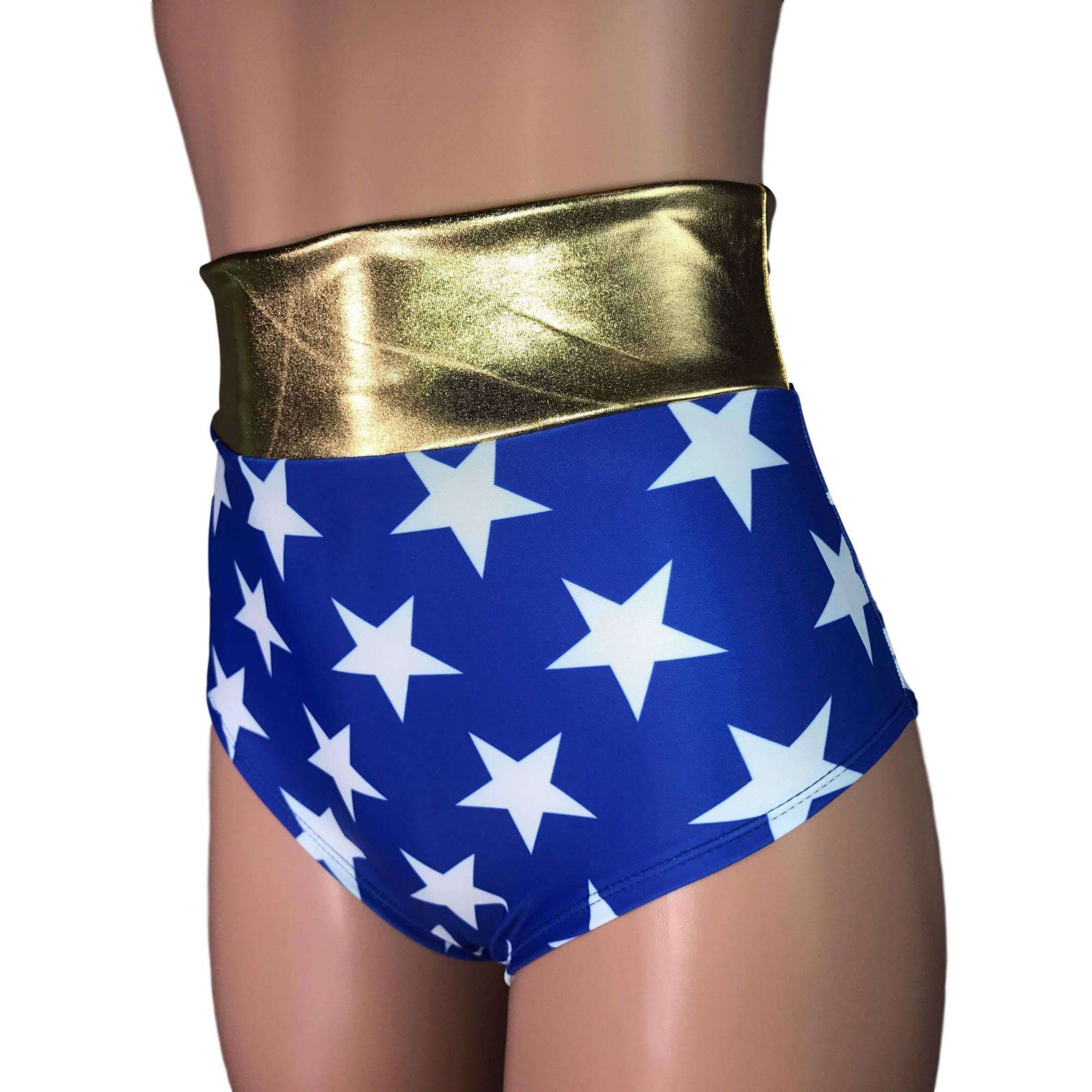 High Waist Hot Pants - Wonder Woman Inspired– Peridot Clothing