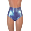 High Waist Scrunch Bikini Hot Pants - Lilac Purple Metallic Mystique - Peridot Clothing