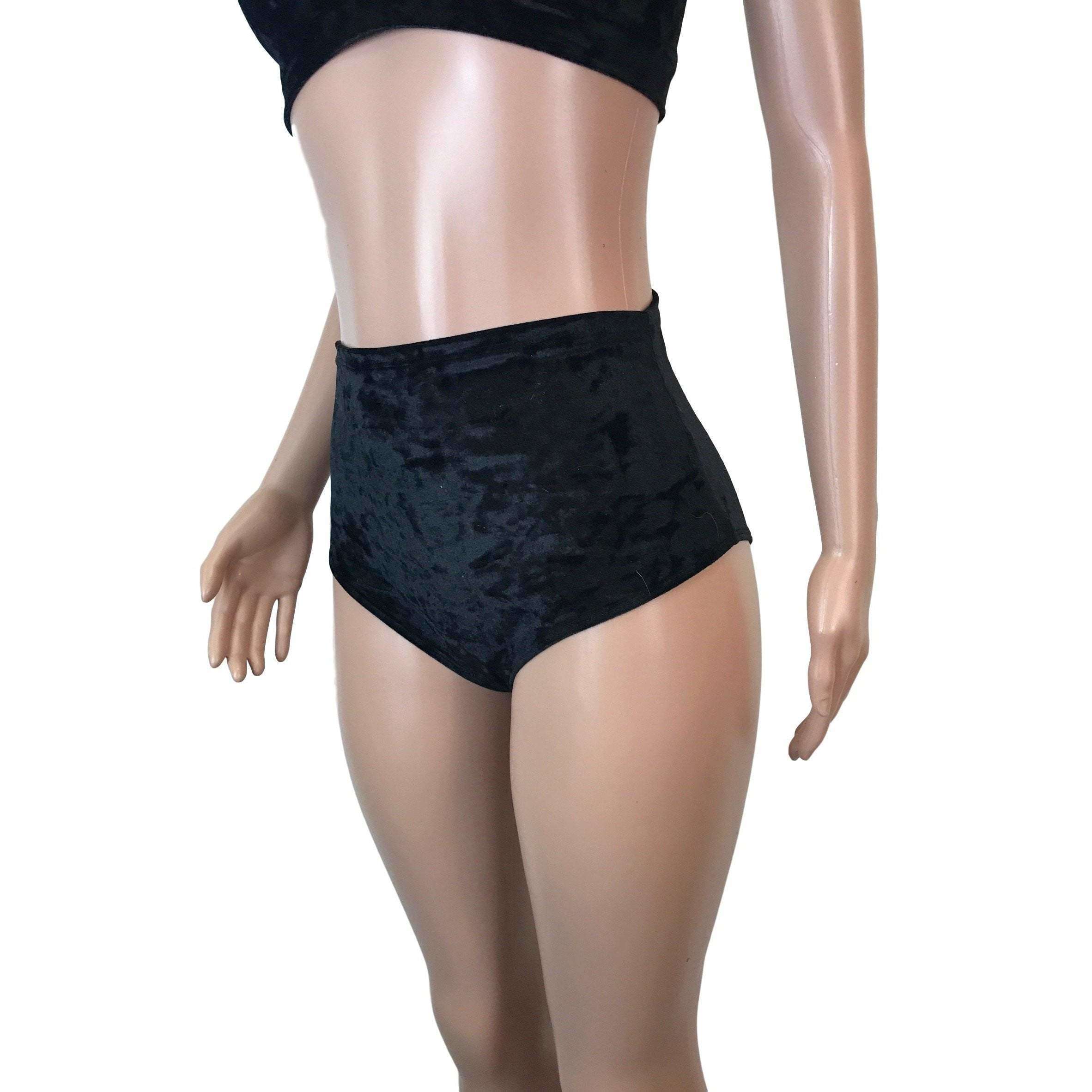 Black Glitter Sequin High Waist Hot Pants | PrettyLittleThing USA