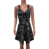 Holo Splatter A-line Mini Dress w/Pockets - Peridot Clothing