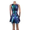 Holographic Oil Slick Skater fit n flare Tank Dress - Peridot Clothing