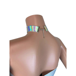 Holographic Opal Choker - Peridot Clothing