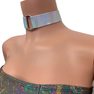 Holographic Opal Ring Choker - Peridot Clothing