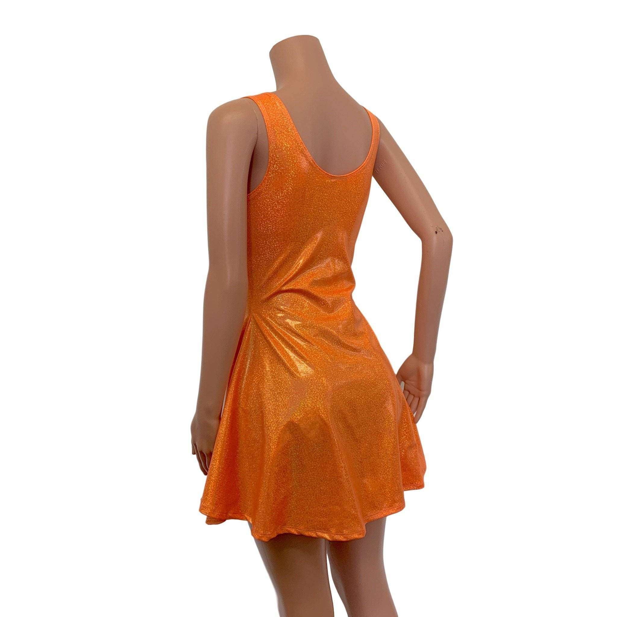 Lace-Up Open-Front Dress - Orange Sparkle Peridot Clothing Lace-Up Open-Front Dress - Orange Sparkle Peridot Clothing