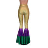 Mardi Gras Bell Bottoms -  Tiered Flare Pants - Choose your Rise - Peridot Clothing