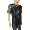 Men's Holographic Shattered Glass 2-Tone Tee or T-shirt - Peridot Clothing