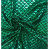 Mermaid Holographic Green Scales Poly Spandex Stretch Fabric by-the-yard - Peridot Clothing