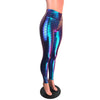 Mermaid Scale Holo Holographic High Waisted Leggings Pants - Peridot Clothing