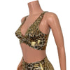 Metallic Leopard Bralette - Peridot Clothing