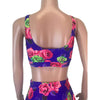 Neon Rose Floral Bralette - Peridot Clothing
