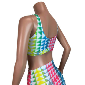 Neon Tetris Bralette - Peridot Clothing