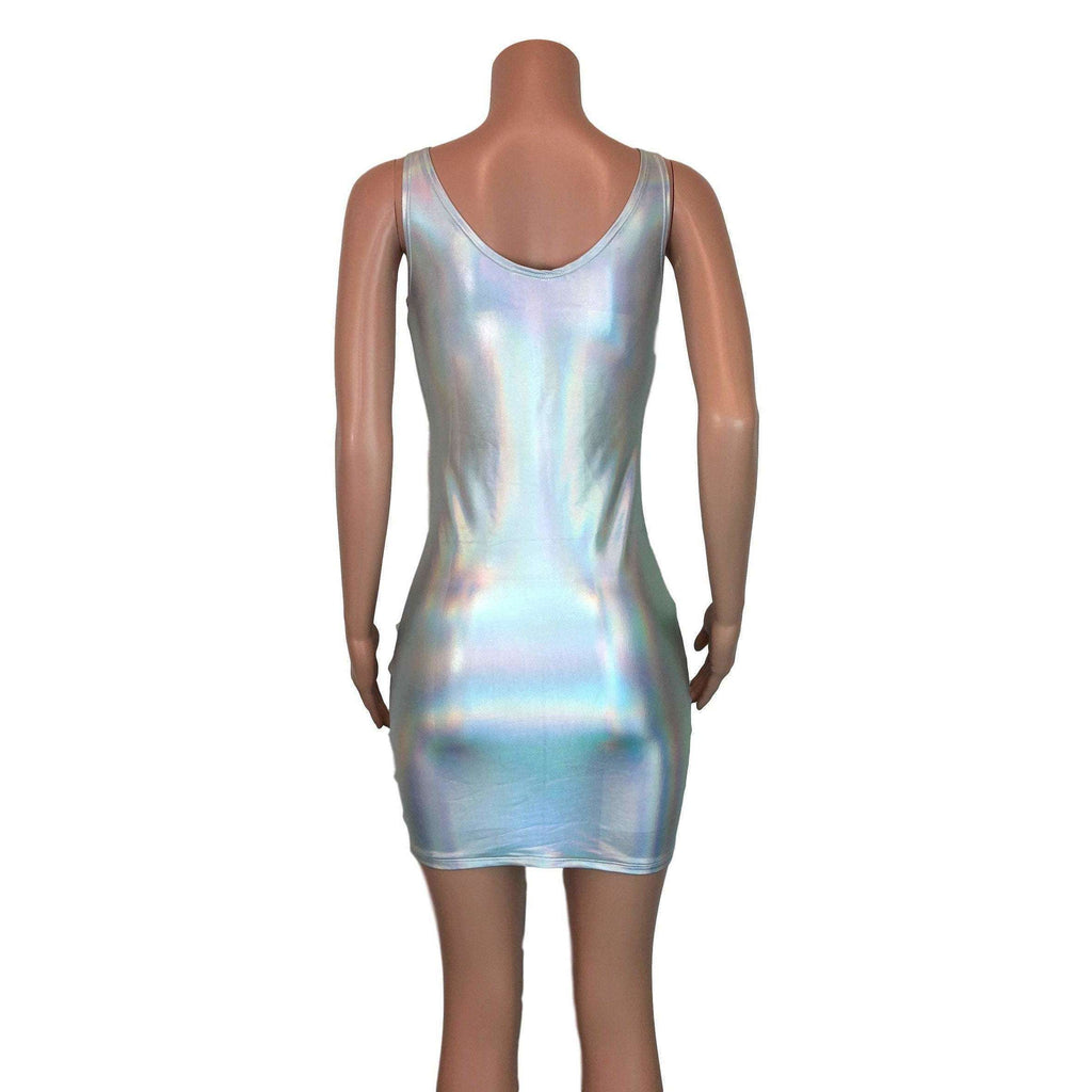 Opal Holographic Bodycon Tank Dress - Peridot Clothing