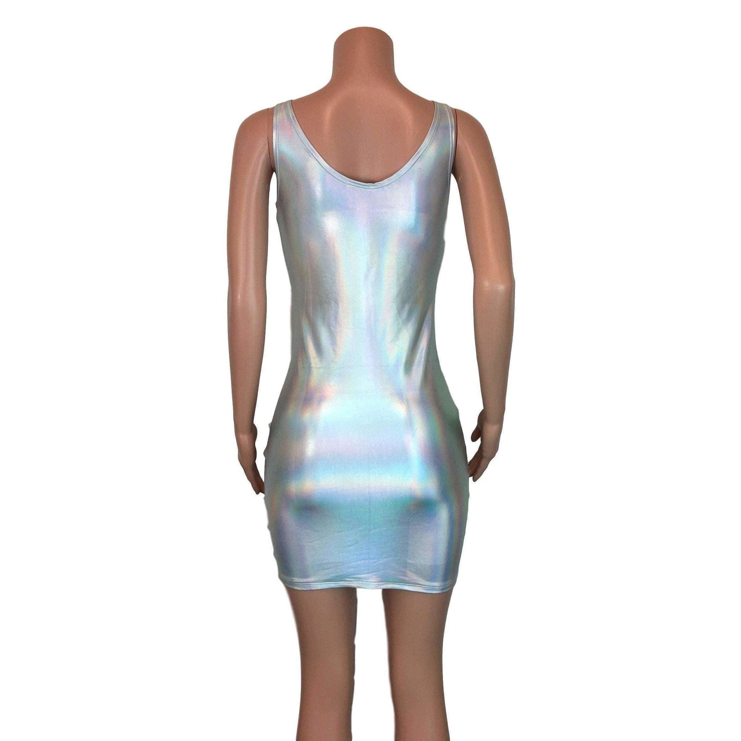 Opal Holographic Bodycon Tank Dress Small Opal Holographic Bodycon Tank Dress Small