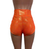 Ruched Booty Shorts - Orange Sparkle - Peridot Clothing