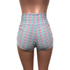 Pastel Mermaid Ruched Booty Shorts - Choose Low-Rise, Mid-Rise, Or High-Waist - Peridot Clothing