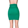 Pencil Skirt - Kelly Green Spandex - Peridot Clothing