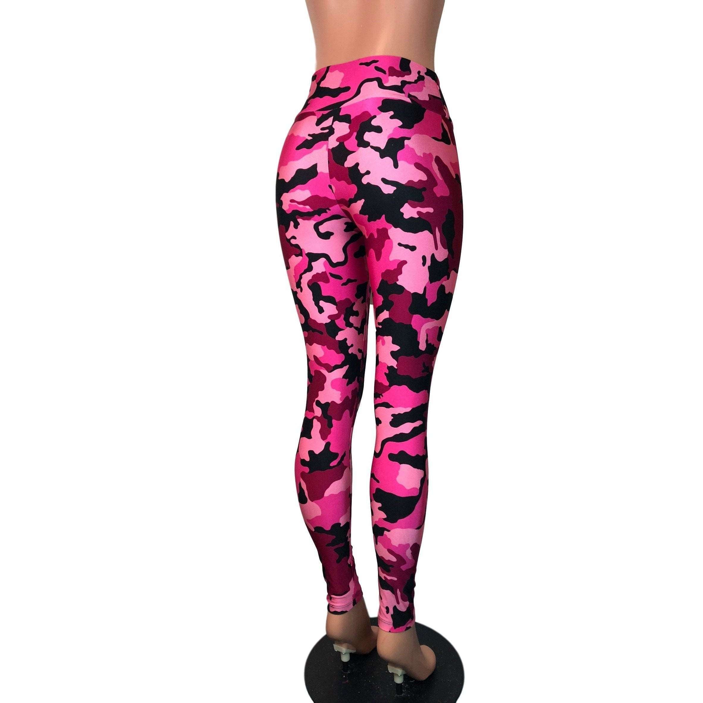 Tenen intern oosters Pink & Black Camo Camouflage High Waist Leggings Pants– Peridot Clothing