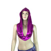 Pink Metallic Rave Hood - Peridot Clothing