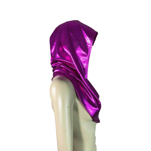 Pink Metallic Rave Hood - Peridot Clothing