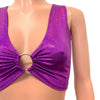 Purple Sparkle Ring Crop Top - Peridot Clothing