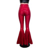 High Waist Bell Bottoms - Ruby Red Shattered Glass - Peridot Clothing