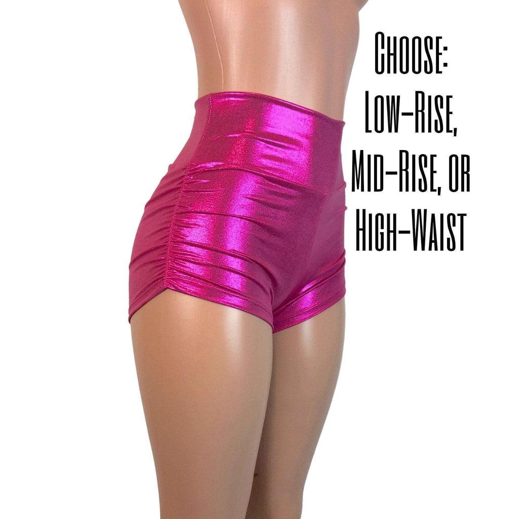 Ruched Booty Shorts black & White Stripe Scrunch Rave Shorts CHOOSE Your  RISE Roller Derby Shorts, Pole Dance Shorts 